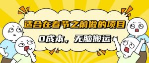 适合在春节之前做的项目，无需成本， 无脑搬运，日入多张-魅姬资源宝藏网
