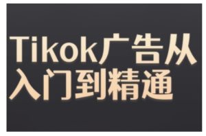 Tiktok Ads实操教程,Tiktok广告从入门到精通-魅姬资源宝藏网